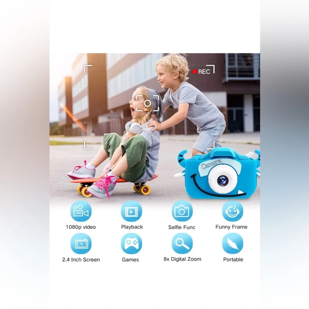 NWT Goopow Kids Camera Toys for 3-8 Year Old Girls/Boys